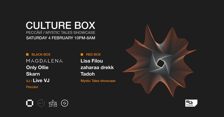 Peccāvī: Magdalena / Only Ollie / Skarn / Mystic Tales Showcase: Lisa Filou / zaharaa drekk / Tadoh