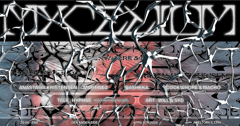 MYCELIUM w/ BASHKKA, Anastasia Kristensen b2b Martinez, Cockwhore & Macho @ Den Anden Side