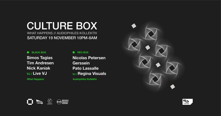 What Happens: Simos Tagias / Tim Andresen / Nick Kaniak / Audiophiles Kollektiv: Nicolas Petersen &