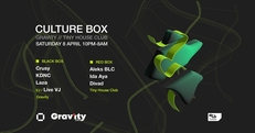Gravity: Crusy / KDNC / Lazø / Tiny House Club: Aleks BLC / Ida Aya / Divad