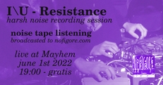 nofigore: I\U = Resistance, recording session and tape listening