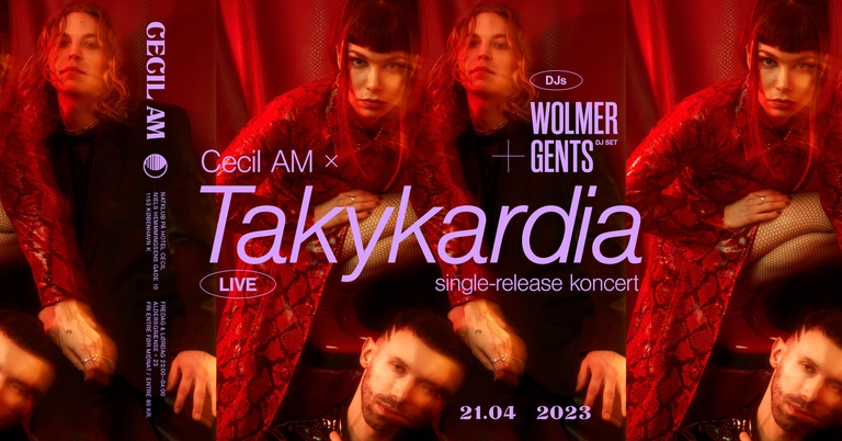 Cecil AM: Takykardia (Live) + Gents (DJ Set), Jeppe Wolmer & Jesper Lemke