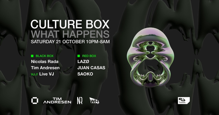 What Happens: Nicolas Rada / Tim Andresen / LAZØ / JUAN CASAS / SAOKO