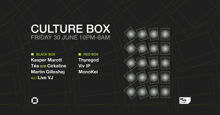 Kasper Marott / Téa B2B Cirkeline / Martin Gilleshøj / Thyregod / Viv IP / MonoKel