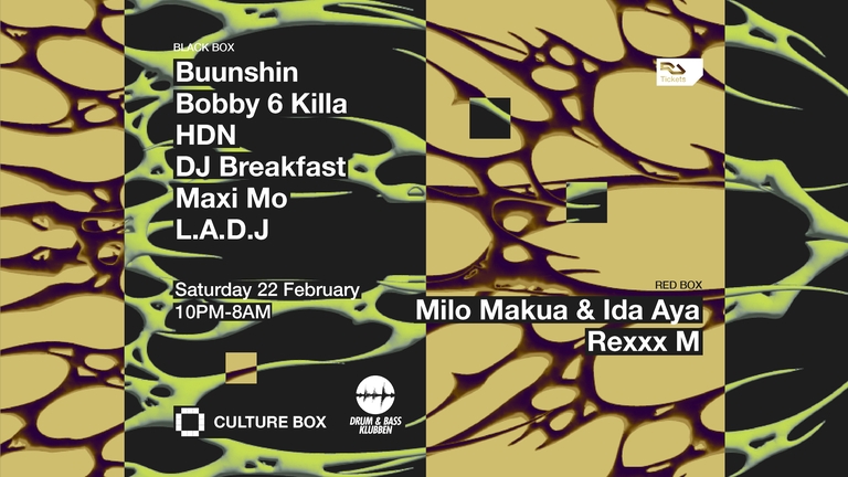 Drum & Bass Klubben: Buunshin + Drum & Bass Klubben / Milo Makua B2B Ida Aya / Rexxx M
