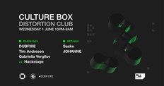 Distortion Club: DUBFIRE / Tim Andresen / Gabriella Vergilov / Saske / JOHANNE