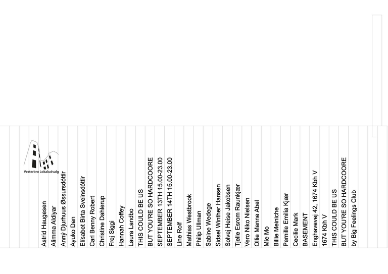 THIS COULD BE US, BUT YOU'RE SO HARDCORE by big feelings club