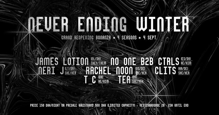 Ved Siden Af : 4 Seasons grand re-opening BONANZA - Never ENDing Winter