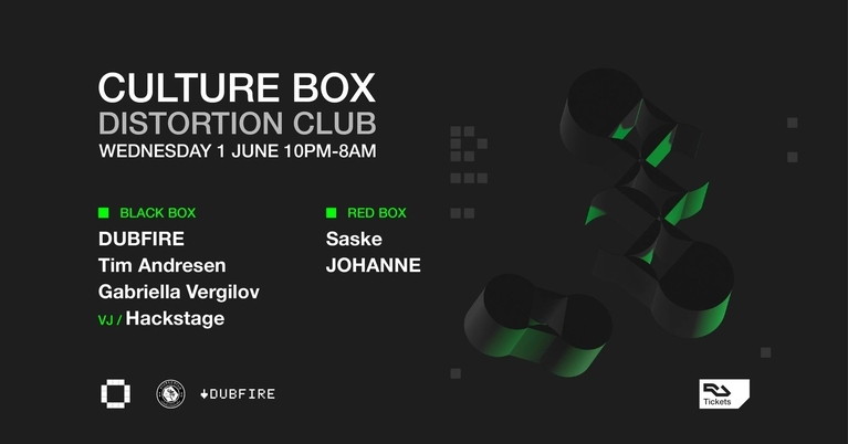 Distortion Club: DUBFIRE / Tim Andresen / Gabriella Vergilov / Saske / JOHANNE