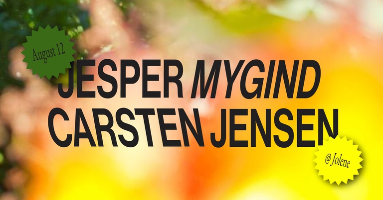 Jesper Mygind & Carsten Jensen @ Jolene