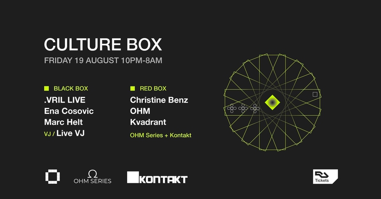 .VRIL LIVE / Ena Cosovic / Marc Helt / OHM Series + Kontakt: Christine Benz / OHM / Kvadrant