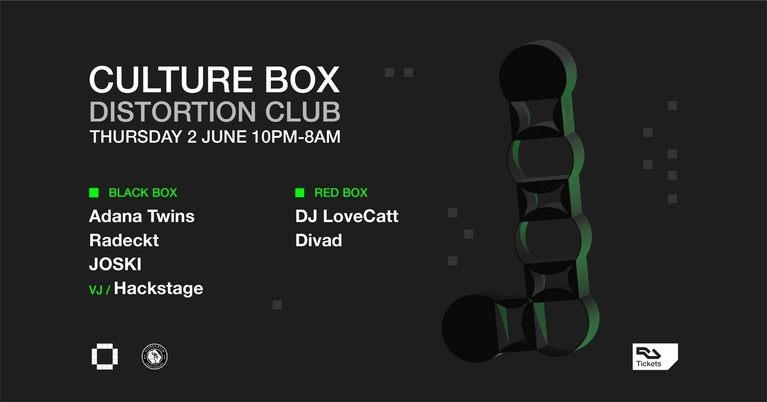 Distortion Club: Adana Twins / Radeckt / JOSKI / DJ LoveCatt / Divad