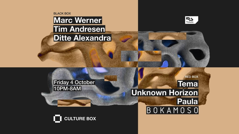 Marc Werner / Tim Andresen / Ditte Alexandra / Bokamoso: Tema / Unknown Horizon / Paula