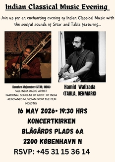 Indisk aften med Kaustav Majumder, sitar & Hamid Walizada, tabla