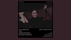 Hangaren: DJ LoveCatt, Tea, Emma Schack, Esther Urioste