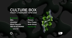 Milo / steamboi / Elliott Taguchi / HEX ELECTRONIX / Purple Rave Club: Phloem / Miss Puppy / Sofie S