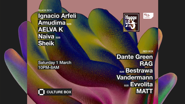 Hyggelit Showcase: Ignacio Arfeli / Amudima / AELVA K / Naiva / Sheik / Dante Green / RAG / Bestrawa