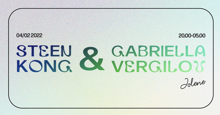 Jolene presents: Steen Kong and Gabriella Vergilov