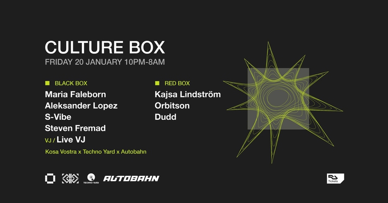 Kosa Vostra x Techno Yard x Autobahn: Maria Faleborn / Aleksander Lopez / S-Vibe / Steven Fremad / K