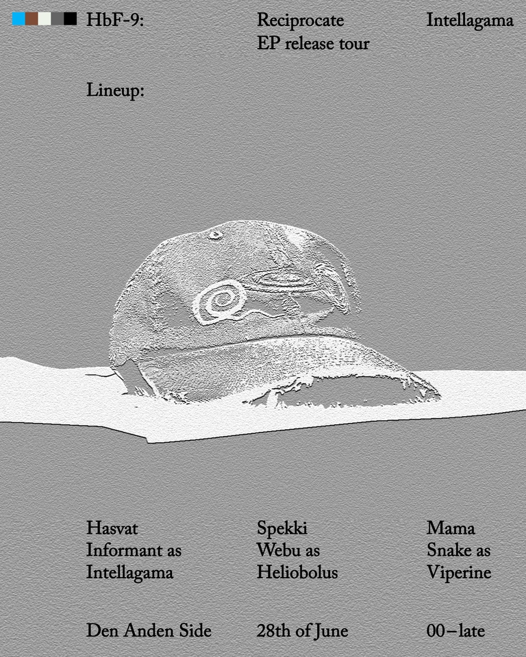 Amniote Editions present: HbF-9 release tour w/ Mama Snake, Spekki Webu & Hasvat Informant