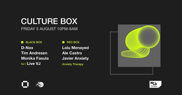 D-Nox / Tim Andresen / Monika Fasula / Anxiety Therapy: Lolu Menayed / Ale Castro / Javier Anxiety