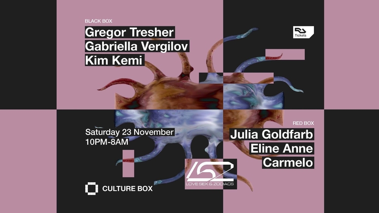 Gregor Tresher / Gabriella Vergilov / Kim Kemi / Lovesexandzodiacs: Julia Goldfarb / Eline Anne / Ca