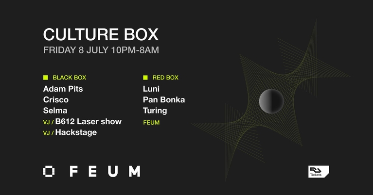 Adam Pits / Crisco / Selma / FEUM: Luni / Pan Bonka / Turing