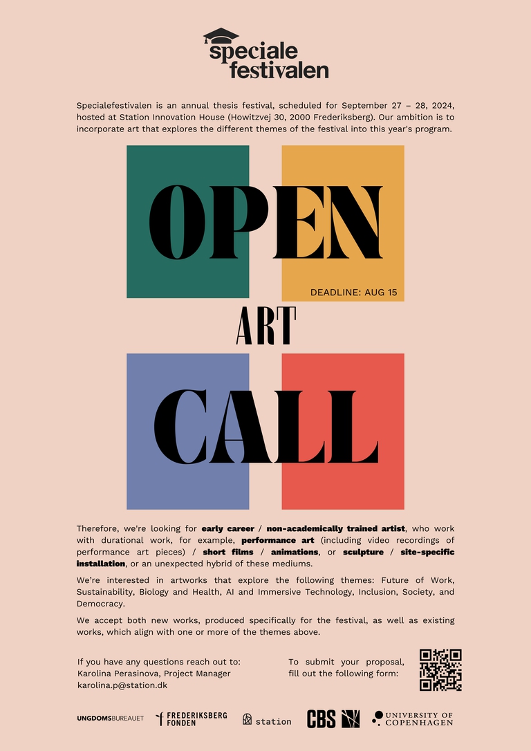 Open Call for art during Specialefestivalen 2024