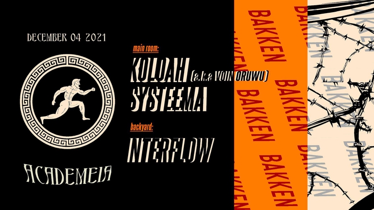 Nordroom pres: ACADEMEIA w/ Koloah, Interflow, Systeema
