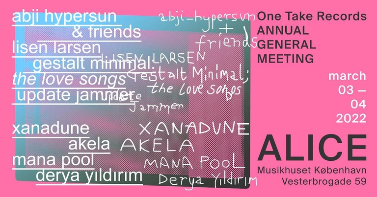 One Take Records: Annual General Meeting