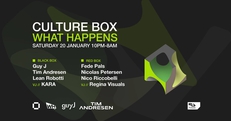 What Happens: Guy J / Tim Andresen / Lean Robotti / Fede Pals / Nicolas Petersen / Nico Riccobelli