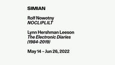 Opening: Rolf Nowotny / Lynn Hershman Leeson