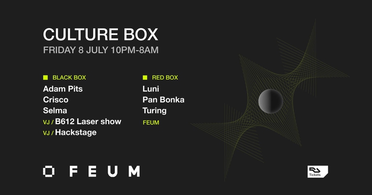 Adam Pits / Crisco / Selma / FEUM: Luni / Pan Bonka / Turing