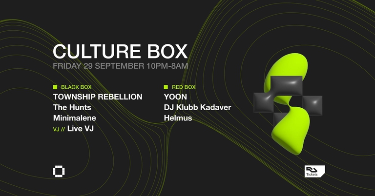 TOWNSHIP REBELLION / The Hunts / Minimalene / Yoon / DJ Klubb Kadaver / Helmus