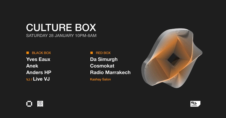 Yves Eaux / Anek / Anders HP / Kashay Salon: Da Simurgh / Cosmokat / Radio Marrakech