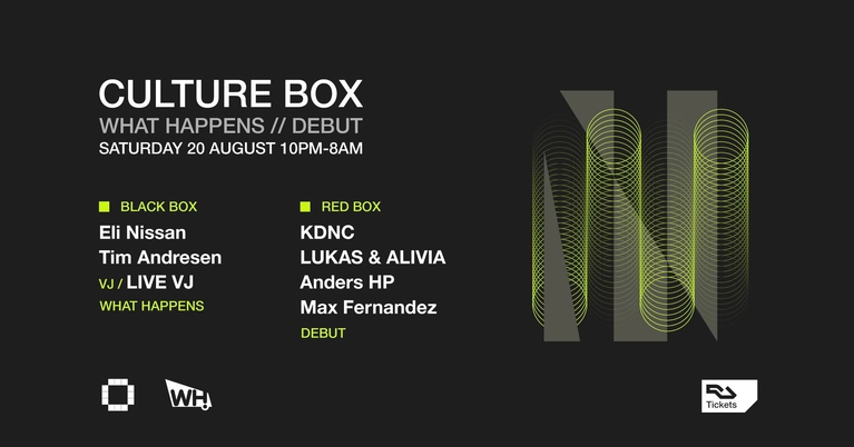 What Happens: Eli Nissan / Tim Andresen / Debut: KDNC / Lukas Keysell & Alivia / Anders HP / Max Fer