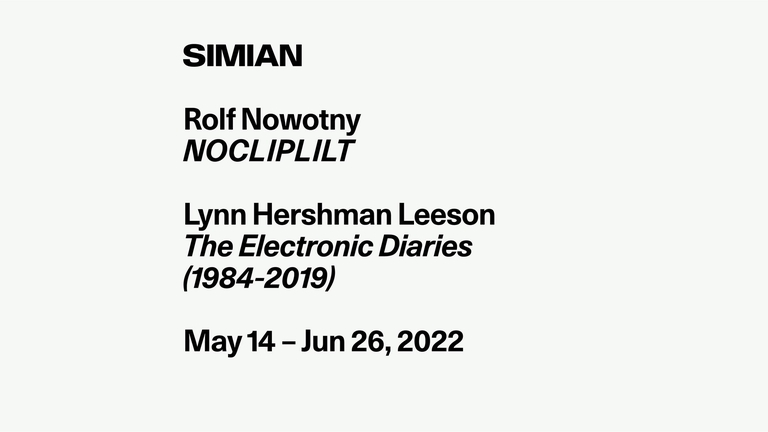 Opening: Rolf Nowotny / Lynn Hershman Leeson