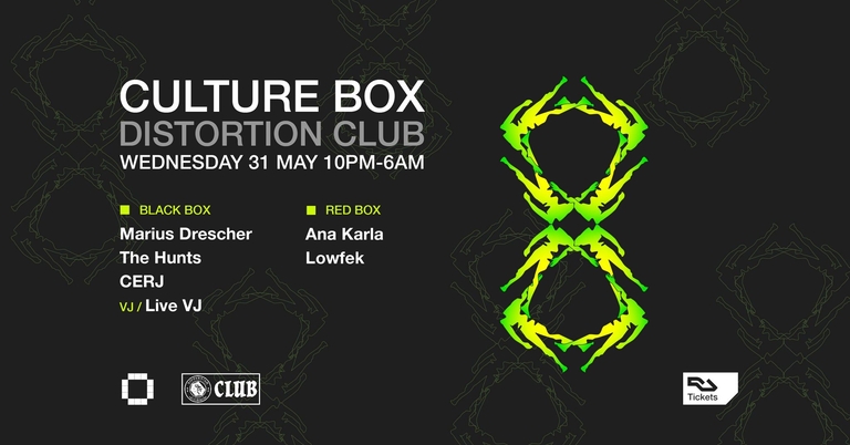 Distortion Club: Marius Drescher / The Hunts / CERJ / Ana Karla / Lowfek