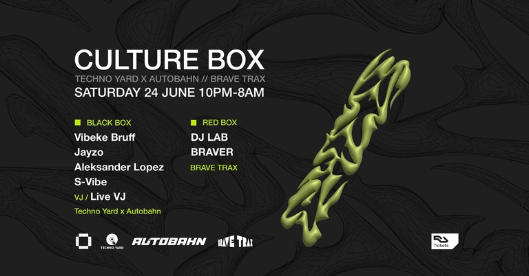 Techno Yard x Autobahn: Vibeke Bruff / Jayzo / Aleksander Lopez / S-Vibe / BRAVE TRAX: DJ LAB / BRAV