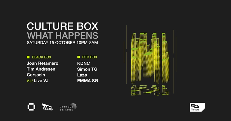 What Happens: Joan Retamero / Tim Andresen / Gerssein / KDNC / Simon TG / Lazø / EMMA SØ