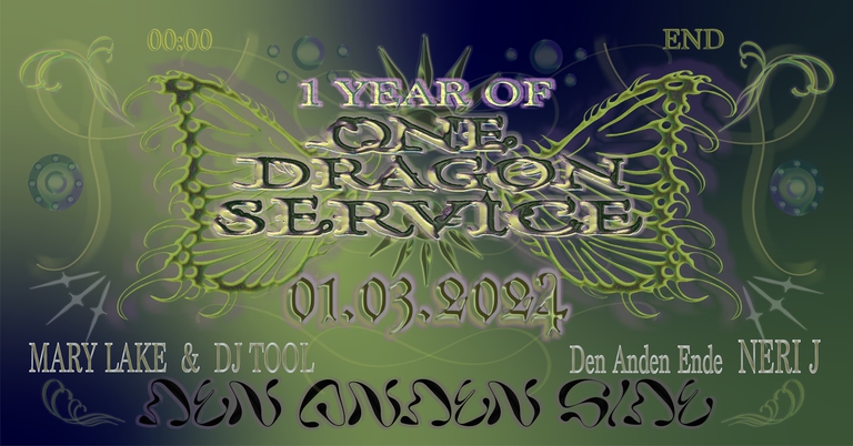 One Dragon Service w/ Mary Lake & DJ TOOL @ Den Anden Side