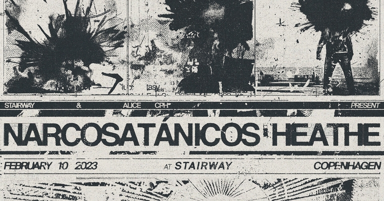 Heathe + Narcosatánicos + Sortlegeme at ALICE på Stairway