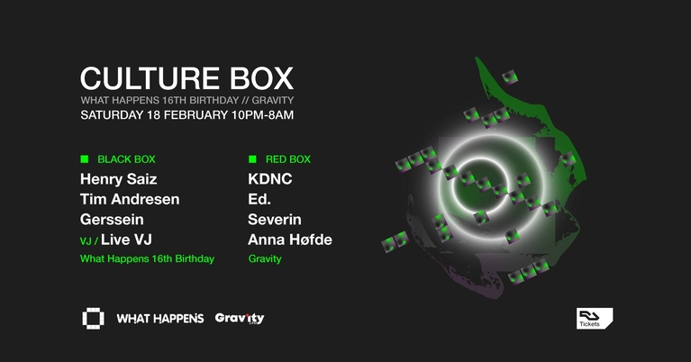 What Happens 16th Birthday: Henry Saiz / Tim Andresen / Gerssein / Gravity: KDNC / Ed. / Severin / A