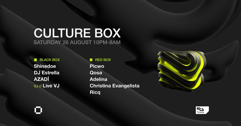 Shinedoe / DJ Estrella / AZADÎ / Picwo b2b Qosa / Adelina B2B Christina Evangelista / Ricq