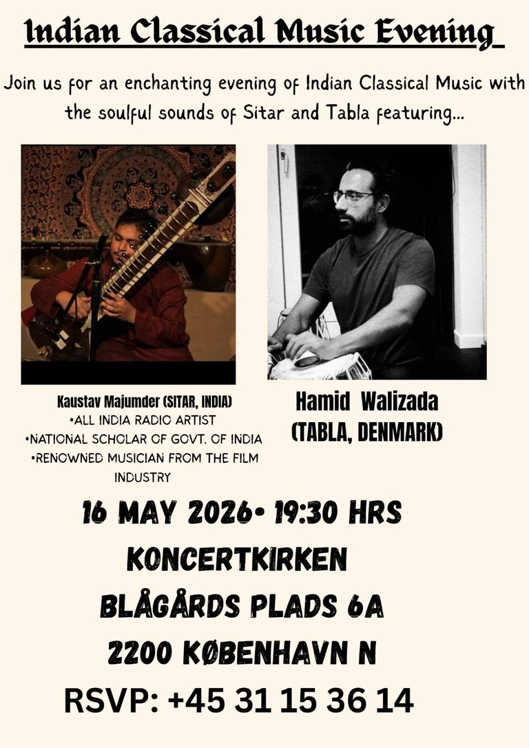 Indisk aften med Kaustav Majumder, sitar & Hamid Walizada, tabla