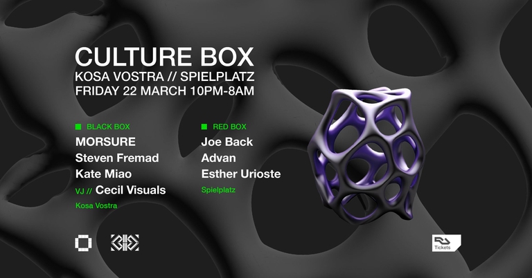 Kosa Vostra: MORSURE / Steven Fremad / Kate Miao / Spielplatz: Joe Back / Advan / Esther Urioste