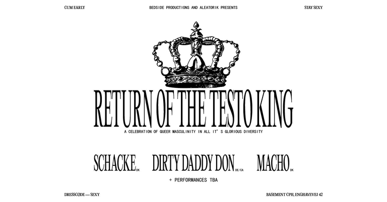 BEDSIDE x ALEATORIK: RETURN OF THE TESTO KING