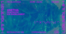 Hangaren presents: Anetha Album Tour: Anetha (FR), Peachlyfe, Ida Engelhardt