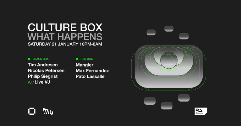 What Happens: Tim Andresen / Nicolas Petersen / Philip Siegrist / Mangler / Max Fernandez / Pato Las