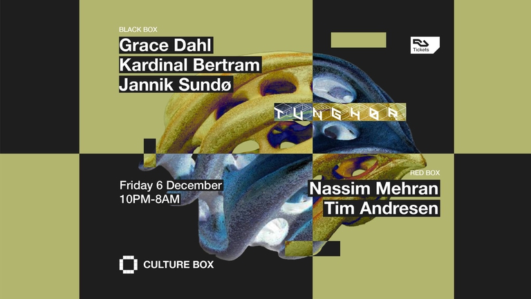 Tunghør: Grace Dahl / Kardinal Bertram / Jannik Sundø / Nassim Mehran / Tim Andresen